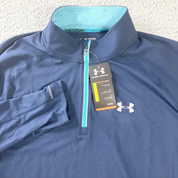 Under Armour Pullover Mens 2XL AllSeasonGear Fitted Long Sleeve Running Shirt - Picture 1 of 10